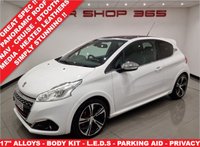 USED 2015 65 PEUGEOT 208 1.6 THP GTI PRESTIGE (208 PS) ( EURO 6 ) S/S 3DR + NAV + PAN ROOF + HEATED LEATHERS + MOOD LIGHTING + MULTIMEDIA + CRUISE + AIR CON + L.E.D.S + REVERSE PARK AID + 17