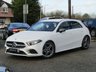 USED 2019 68 MERCEDES-BENZ A-CLASS 1.5 A 180 D AMG LINE EXECUTIVE 5d 114 BHP Finished in POLAR WHITE with contrasting FULL LEATHER ALCANTARA Trim. This New Shape A class certainly looks smart, with its slim lights and smooth body panels. There's plenty of room in the front and the back which will be great for the average family. Features include Virtual Dash, Full leather alcantara, Alloys, Sat Nav, Reversing Camera, DAB, B/Tooth and much more. Mercedes Dealer Serviced at 15452 miles, 35789 miles, and at 45001 miles (inc Auto Gearbox Oil) on 17/1/2022.