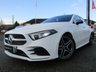 USED 2019 68 MERCEDES-BENZ A-CLASS 1.5 A 180 D AMG LINE EXECUTIVE 5d 114 BHP Finished in POLAR WHITE with contrasting FULL LEATHER ALCANTARA Trim. This New Shape A class certainly looks smart, with its slim lights and smooth body panels. There's plenty of room in the front and the back which will be great for the average family. Features include Virtual Dash, Full leather alcantara, Alloys, Sat Nav, Reversing Camera, DAB, B/Tooth and much more. Mercedes Dealer Serviced at 15452 miles, 35789 miles, and at 45001 miles (inc Auto Gearbox Oil) on 17/1/2022.