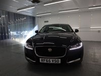 USED 2015 65 JAGUAR XF 2.0 PORTFOLIO 4d 177 BHP Celestial Black Pearl WITH IVORY LEATHER TRIM AND FULLY LOADED