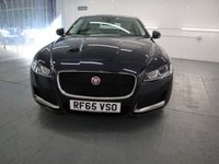 USED 2015 65 JAGUAR XF 2.0 PORTFOLIO 4d 177 BHP Celestial Black Pearl WITH IVORY LEATHER TRIM AND FULLY LOADED