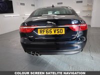 USED 2015 65 JAGUAR XF 2.0 PORTFOLIO 4d 177 BHP Celestial Black Pearl WITH IVORY LEATHER TRIM AND FULLY LOADED