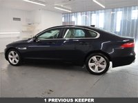 USED 2015 65 JAGUAR XF 2.0 PORTFOLIO 4d 177 BHP Celestial Black Pearl WITH IVORY LEATHER TRIM AND FULLY LOADED