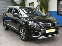 USED 2018 68 PEUGEOT 5008 1.2 S/S ALLURE 5d 130 BHP 7 SEATS SAT NAV CRUISE REAR VIEW CAMERA PART LEATHER INTERIOR 6 MONTHS GOLD WARRANTY