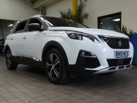 USED 2019 19 PEUGEOT 5008 1.2 PURETECH S/S GT LINE 5d 130 BHP STUNNING EXAMPLE 7 SEATS SAT NAV PART LEATHER 6 MONTHS GOLD WARRANTY