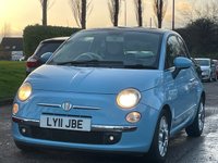 USED 2011 11 FIAT 500 0.9 LOUNGE DUALOGIC 3d 85 BHP &pound;0 ROAD TAX +  REAR PARKING AID +  PRIVACY GLASS +  CLIMATE CONTROL +  SUNROOF +  15" ALLOY WHEELS +  MP3 CD PLAYER +