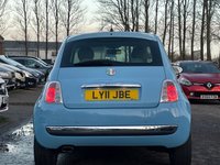USED 2011 11 FIAT 500 0.9 LOUNGE DUALOGIC 3d 85 BHP &pound;0 ROAD TAX +  REAR PARKING AID +  PRIVACY GLASS +  CLIMATE CONTROL +  SUNROOF +  15" ALLOY WHEELS +  MP3 CD PLAYER +