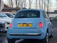 USED 2011 11 FIAT 500 0.9 LOUNGE DUALOGIC 3d 85 BHP &pound;0 ROAD TAX +  REAR PARKING AID +  PRIVACY GLASS +  CLIMATE CONTROL +  SUNROOF +  15" ALLOY WHEELS +  MP3 CD PLAYER +