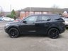 USED 2015 65 LAND ROVER DISCOVERY SPORT 2.0 TD4 HSE LUXURY 5d 180 BHP Finished in SANTORININ BLACK MET with contrasting BLACK HEATED LEATHER SEATS. This Discovery Sport is practical, incredible off road and a comfy SUV that has 7 Seats that will swallow your family and luggage. FEATURES include Black Pack, Panoramic Glass Roof, Electric Rear Boot, Leather Seats, Sat Nav, 20" ALLOYS, Rear View Cameras, Park sensors, Auto Parking, Tinted windows, heated & cooled seats and much more. Comes with 2 keys.