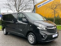 USED 2018 68 VAUXHALL VIVARO 1.6 L2H1 2900 SPORTIVE CDTI BITURBO S/S 125 BHP L2 LWB SPORTIVE GLEAMING BLACK