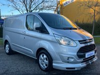 USED 2018 18 FORD TRANSIT CUSTOM 2.0 290 TDCi LIMITED LR P/V 130 BHP Silver Transit Custom Ltd