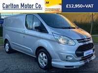 USED 2018 18 FORD TRANSIT CUSTOM 2.0 290 TDCi LIMITED LR P/V 130 BHP Silver Transit Custom Ltd