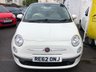 USED 2012 62 FIAT 500 1.2 LOUNGE 3d 69 BHP JUST 27K MILES!!, LONG MOT UNTIL NOV 2023, TOP SPEC LOUNGE MODEL,  AIR CON, GREY CLOTH INTERIOR, ELECTRIC WINDOWS AND MIRRORS, CD/RADIO/USB/AUX, MULTI FUNCTION STEERING WHEEL, DAY TIME RUNNING LIGHTS, PANORAMIC ROOF, REMOTE CENTRAL LOCKING, ICONIC ALLOY WHEELS, BLUETOOTH, STOP-START TECHNOLOGY AND 2 KEYS.