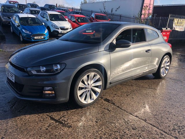 2015 65 VOLKSWAGEN SCIROCCO 1.4 GT TSI BLUEMOTION TECHNOLOGY 2d 123 BHP 2 KEYS+1 FORMER KEEPER+AIR CON+HALF LEATHER SEATS+NAVIGATION+ALLOYS+DAB+USB+AUX+MEDIA+BLUETOOTH