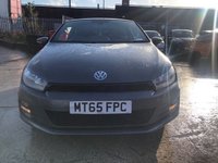 USED 2015 65 VOLKSWAGEN SCIROCCO 1.4 GT TSI BLUEMOTION TECHNOLOGY 2d 123 BHP 2 KEYS+1 FORMER KEEPER+AIR CON+HALF LEATHER SEATS+NAVIGATION+ALLOYS+DAB+USB+AUX+MEDIA+BLUETOOTH