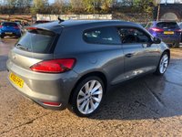 USED 2015 65 VOLKSWAGEN SCIROCCO 1.4 GT TSI BLUEMOTION TECHNOLOGY 2d 123 BHP 2 KEYS+1 FORMER KEEPER+AIR CON+HALF LEATHER SEATS+NAVIGATION+ALLOYS+DAB+USB+AUX+MEDIA+BLUETOOTH