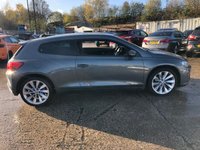 USED 2015 65 VOLKSWAGEN SCIROCCO 1.4 GT TSI BLUEMOTION TECHNOLOGY 2d 123 BHP 2 KEYS+1 FORMER KEEPER+AIR CON+HALF LEATHER SEATS+NAVIGATION+ALLOYS+DAB+USB+AUX+MEDIA+BLUETOOTH