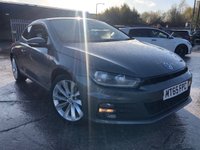 USED 2015 65 VOLKSWAGEN SCIROCCO 1.4 GT TSI BLUEMOTION TECHNOLOGY 2d 123 BHP 2 KEYS+1 FORMER KEEPER+AIR CON+HALF LEATHER SEATS+NAVIGATION+ALLOYS+DAB+USB+AUX+MEDIA+BLUETOOTH