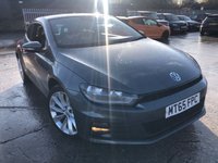USED 2015 65 VOLKSWAGEN SCIROCCO 1.4 GT TSI BLUEMOTION TECHNOLOGY 2d 123 BHP 2 KEYS+1 FORMER KEEPER+AIR CON+HALF LEATHER SEATS+NAVIGATION+ALLOYS+DAB+USB+AUX+MEDIA+BLUETOOTH