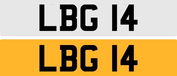 View our Number Plate Plate 