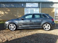 USED 2015 65 AUDI A3 1.4 TFSI S LINE NAV 5d 148 BHP www.suffolkcarcentre.co.uk - Located at Reydon