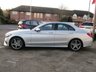 USED 2014 64 MERCEDES-BENZ C-CLASS 2.1 C220 BLUETEC AMG LINE PREMIUM 4d 170 BHP Finished in Iridium Sliver with contrasting EBONY LEATHER/ALCANTARA seats. This dynamic looking saloon has some great extras. It is sporty and agile and great fun to drive. Features include, &pound;30 Road Tax, Low Mileage, Heated Memory Seats, Pan Roof, Sat Nav, Cruise Control, Front and Rear Park Sensors, Power Rear Boot, 18" AMG Alloys and much more. Dealer serviced at 35610 miles, 44260 miles, 49972 miles and on arrival at EMCat 55128 miles.