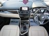 USED 2019 69 BMW 2 SERIES 2.0 218D LUXURY GRAN TOURER 5d 148 BHP Finished in MEDITERRANEAN BLUE METALLIC with contrasting OYSTER DAKOTA HEATED LEATHER TRIM.  If you need seven seats but also value a premium interior then this BMW Gran Tourer offers both and is the car for you. This car puts the GLAM back into the traditional 7 seater MPV. Features include, Heated Perforated Leather Seats, Pan Roof, Low Miles, DAB Radio, Sat Nav, Alloys, 2 Keys, B/Tooth and much more. Serviced at 3361 miles and at 6683 miles on 13/4 2022. MOT due 23/9/2023.