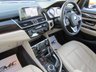 USED 2019 69 BMW 2 SERIES 2.0 218D LUXURY GRAN TOURER 5d 148 BHP Finished in MEDITERRANEAN BLUE METALLIC with contrasting OYSTER DAKOTA HEATED LEATHER TRIM.  If you need seven seats but also value a premium interior then this BMW Gran Tourer offers both and is the car for you. This car puts the GLAM back into the traditional 7 seater MPV. Features include, Heated Perforated Leather Seats, Pan Roof, Low Miles, DAB Radio, Sat Nav, Alloys, 2 Keys, B/Tooth and much more. Serviced at 3361 miles and at 6683 miles on 13/4 2022. MOT due 23/9/2023.