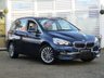 USED 2019 69 BMW 2 SERIES 2.0 218D LUXURY GRAN TOURER 5d 148 BHP Finished in MEDITERRANEAN BLUE METALLIC with contrasting OYSTER DAKOTA HEATED LEATHER TRIM.  If you need seven seats but also value a premium interior then this BMW Gran Tourer offers both and is the car for you. This car puts the GLAM back into the traditional 7 seater MPV. Features include, Heated Perforated Leather Seats, Pan Roof, Low Miles, DAB Radio, Sat Nav, Alloys, 2 Keys, B/Tooth and much more. Serviced at 3361 miles and at 6683 miles on 13/4 2022. MOT due 23/9/2023.