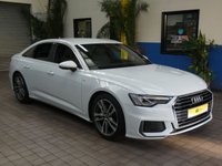 USED 2021 21 AUDI A6 2.0 TFSI S LINE 4d 202 BHP STUNNING EXAMPLE SAT NAV PART LEATHER HEATED SEATS AUDI WARRANTY TILL APRIL 2024 1 OWNER