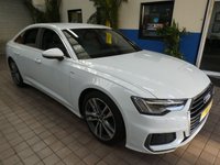 USED 2021 21 AUDI A6 2.0 TFSI S LINE 4d 202 BHP STUNNING EXAMPLE SAT NAV PART LEATHER HEATED SEATS AUDI WARRANTY TILL APRIL 2024 1 OWNER