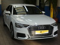USED 2021 21 AUDI A6 2.0 TFSI S LINE 4d 202 BHP STUNNING EXAMPLE SAT NAV PART LEATHER HEATED SEATS AUDI WARRANTY TILL APRIL 2024 1 OWNER