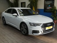 USED 2021 21 AUDI A6 2.0 TFSI S LINE 4d 202 BHP STUNNING EXAMPLE SAT NAV PART LEATHER HEATED SEATS AUDI WARRANTY TILL APRIL 2024 1 OWNER