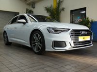 USED 2021 21 AUDI A6 2.0 TFSI S LINE 4d 202 BHP STUNNING EXAMPLE SAT NAV PART LEATHER HEATED SEATS AUDI WARRANTY TILL APRIL 2024 1 OWNER