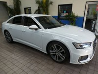 USED 2021 21 AUDI A6 2.0 TFSI S LINE 4d 202 BHP STUNNING EXAMPLE SAT NAV PART LEATHER HEATED SEATS AUDI WARRANTY TILL APRIL 2024 1 OWNER