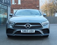 PRE-OWNED 2019 69 MERCEDES-BENZ CLS CLASS 2.9 CLS 400 D 4MATIC AMG LINE PREMIUM PLUS 4d 336 BHP Selenite Grey Metallic, Black Leather Interior, 20" AMG Alloys, 360 Cameras, Widescreen Cockpit, Command Satalite Navigation, Bluetooth, DAB, Apple CarPlay, Smartphone Integration, Burmister Premium Speaker System, Electric Glass Sunroof, Heated Seats, Cruise ControlSunroof, AMG Body styling, Ambient Lighting, Adaptive LED Headlights, Keyless Go. Sun Protection Glazing, 2 Keys and Book Pack, Full Mercedes Service History.