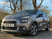 USED 2020 70 CITROEN C3 1.2 PURETECH FLAIR S/S 5d 82 BHP 1 FORMER KEEPER+CLIMATE+PARKING SENSORS+BLUETOOTH+ALLOY WHEELS+1 KEY+MEDIA+AUX+USB+DAB