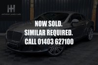 USED 2012 62 BENTLEY CONTINENTAL 6.0 GT SPEED 2d 616 BHP FULL BENTLEY SERVICE HISTORY , BENTLEY WARRANTY NOV 23, HUGE SPEC, VERY LOW MILES, PPF