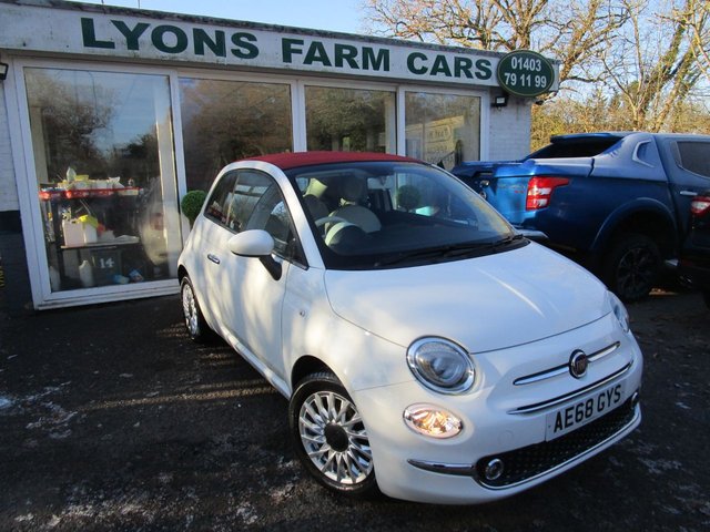 2018 68 Fiat 500c 1.2 LOUNGE 2d 69 BHP CONVERTIBLE NEW SHAPE