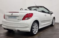 USED 2011 11 PEUGEOT 207 1.6 HDI CC GT 2d 112 BHP Striking Bianca White, Full Extended Black Leather Interior, Cruise Control , Multi Function Steering Wheel