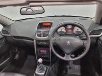 USED 2011 11 PEUGEOT 207 1.6 HDI CC GT 2d 112 BHP Striking Bianca White, Full Extended Black Leather Interior, Cruise Control , Multi Function Steering Wheel