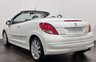 USED 2011 11 PEUGEOT 207 1.6 HDI CC GT 2d 112 BHP Striking Bianca White, Full Extended Black Leather Interior, Cruise Control , Multi Function Steering Wheel