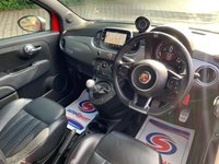 USED 2017 67 ABARTH 500 1.4 595 TURISMO 3d 162 BHP HUGE SPEC 2017/67 ABARTH 595 TOURISMO 3DR - SAT NAV - 2 FORMER KEEPERS - 17 INCH UPGRADE ALLOYS - FULL BLACK LEATHER -  RACING COCKPIT