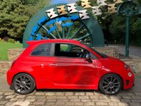 USED 2017 67 ABARTH 500 1.4 595 TURISMO 3d 162 BHP HUGE SPEC 2017/67 ABARTH 595 TOURISMO 3DR - SAT NAV - 2 FORMER KEEPERS - 17 INCH UPGRADE ALLOYS - FULL BLACK LEATHER -  RACING COCKPIT