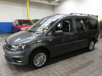 USED 2018 18 VOLKSWAGEN CADDY MAXI 2.0 C20 LIFE TDI 5d 101 BHP WAV VEHICLE WHEEL CHAIR ACCESS 5 SEATS AIR CON CRUISE PARKING SENSORS