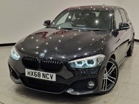 USED 2018 68 BMW 1 SERIES 1.5 118I (136 PS) M SPORT SHADOW EDITION AUTO ( EURO 6 ) S/S 5DR + NAV + HEATED LEATHERS + HARMAN KARDON + SHADOW PACK + CRUISE + MULTIMEDIA + L.E.D.S + PARK AID + PRIVACY + 18S 18S+LEDS+PARK+HEATED LEATHER+NAV+HARMAN KARDON+CRUISE