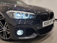 USED 2018 68 BMW 1 SERIES 1.5 118I (136 PS) M SPORT SHADOW EDITION AUTO ( EURO 6 ) S/S 5DR + NAV + HEATED LEATHERS + HARMAN KARDON + SHADOW PACK + CRUISE + MULTIMEDIA + L.E.D.S + PARK AID + PRIVACY + 18S 18S+LEDS+PARK+HEATED LEATHER+NAV+HARMAN KARDON+CRUISE