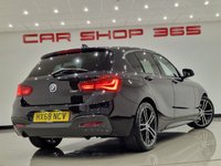 USED 2018 68 BMW 1 SERIES 1.5 118I (136 PS) M SPORT SHADOW EDITION AUTO ( EURO 6 ) S/S 5DR + NAV + HEATED LEATHERS + HARMAN KARDON + SHADOW PACK + CRUISE + MULTIMEDIA + L.E.D.S + PARK AID + PRIVACY + 18S 18S+LEDS+PARK+HEATED LEATHER+NAV+HARMAN KARDON+CRUISE