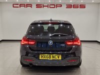 USED 2018 68 BMW 1 SERIES 1.5 118I (136 PS) M SPORT SHADOW EDITION AUTO ( EURO 6 ) S/S 5DR + NAV + HEATED LEATHERS + HARMAN KARDON + SHADOW PACK + CRUISE + MULTIMEDIA + L.E.D.S + PARK AID + PRIVACY + 18S 18S+LEDS+PARK+HEATED LEATHER+NAV+HARMAN KARDON+CRUISE