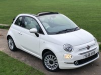 USED 2017 66 FIAT 500C 1.2 LOUNGE 3d 69 BHP CONVERTABLE